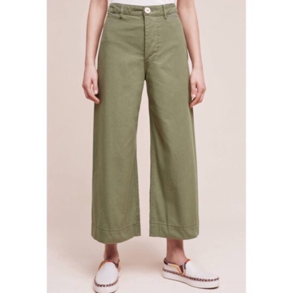 Anthropologie Wide Leg Crop